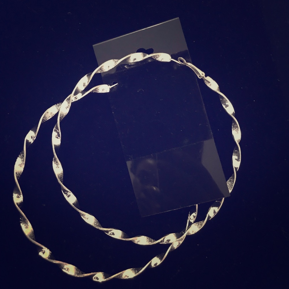 OverSized Twisted Hoop Earrings